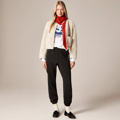 "Après-ski" graphic T-shirt in broken-in-jersey