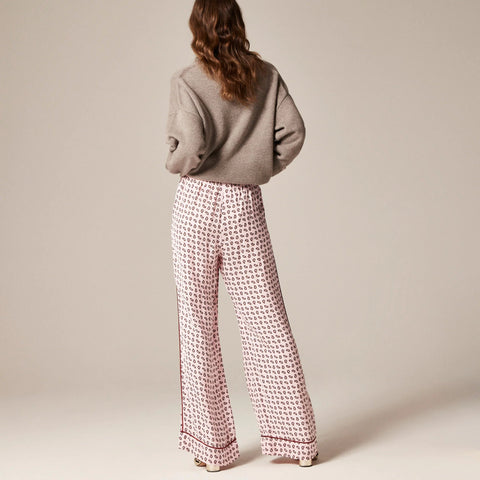 Petite Cosmo cuffed pant in paisley print