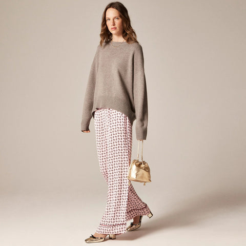 Petite Cosmo cuffed pant in paisley print