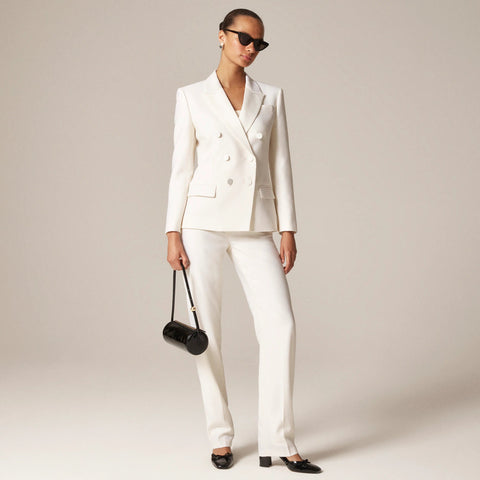 Double-breasted blazer in Italian tuxedo wool