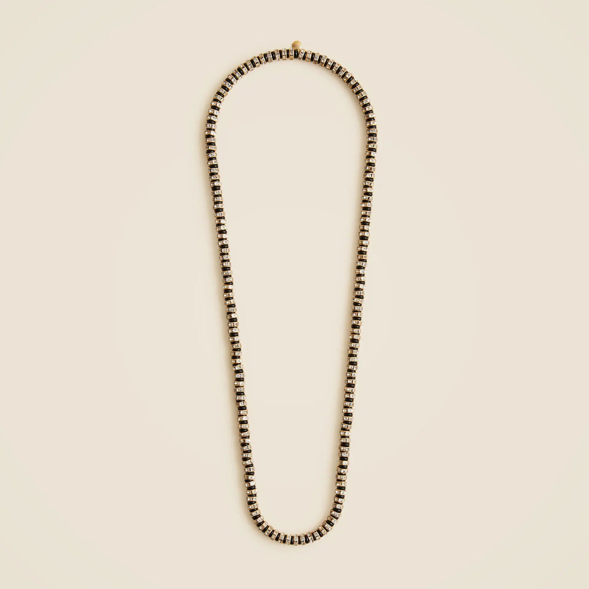 Striped crystal necklace