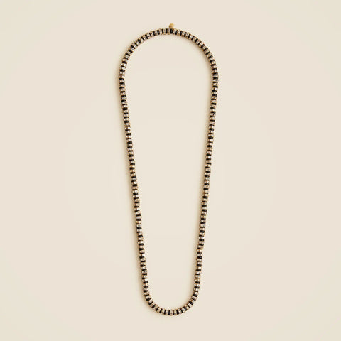 Striped crystal necklace