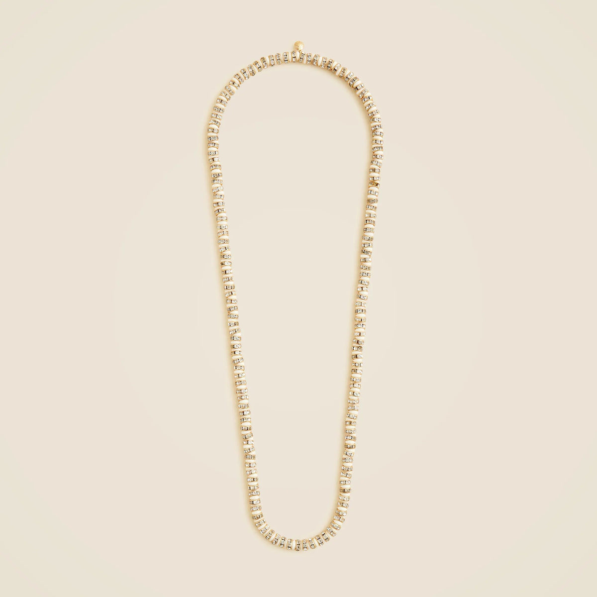 Striped crystal necklace