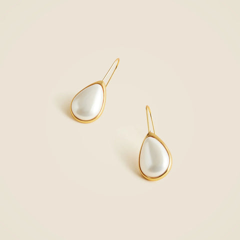 Stone teardrop earrings