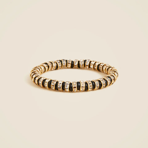 Striped crystal bracelet