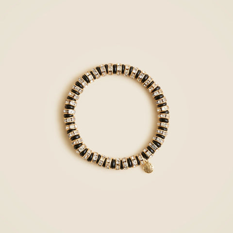 Striped crystal bracelet