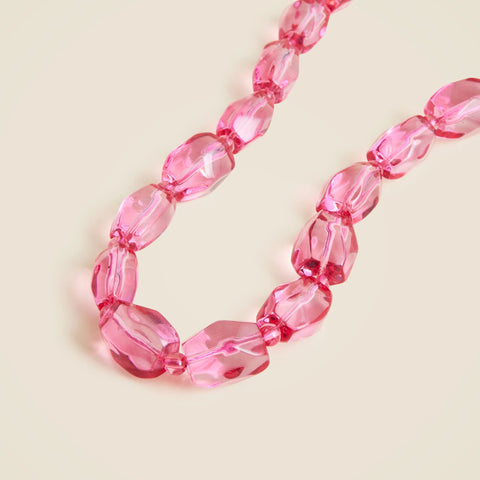 Faceted crystal collar necklace