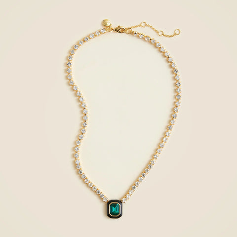Cupchain gemstone pendant necklace