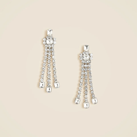Beaded tassel earrings