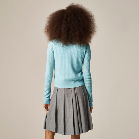 Cashmere contrast-trim cardigan