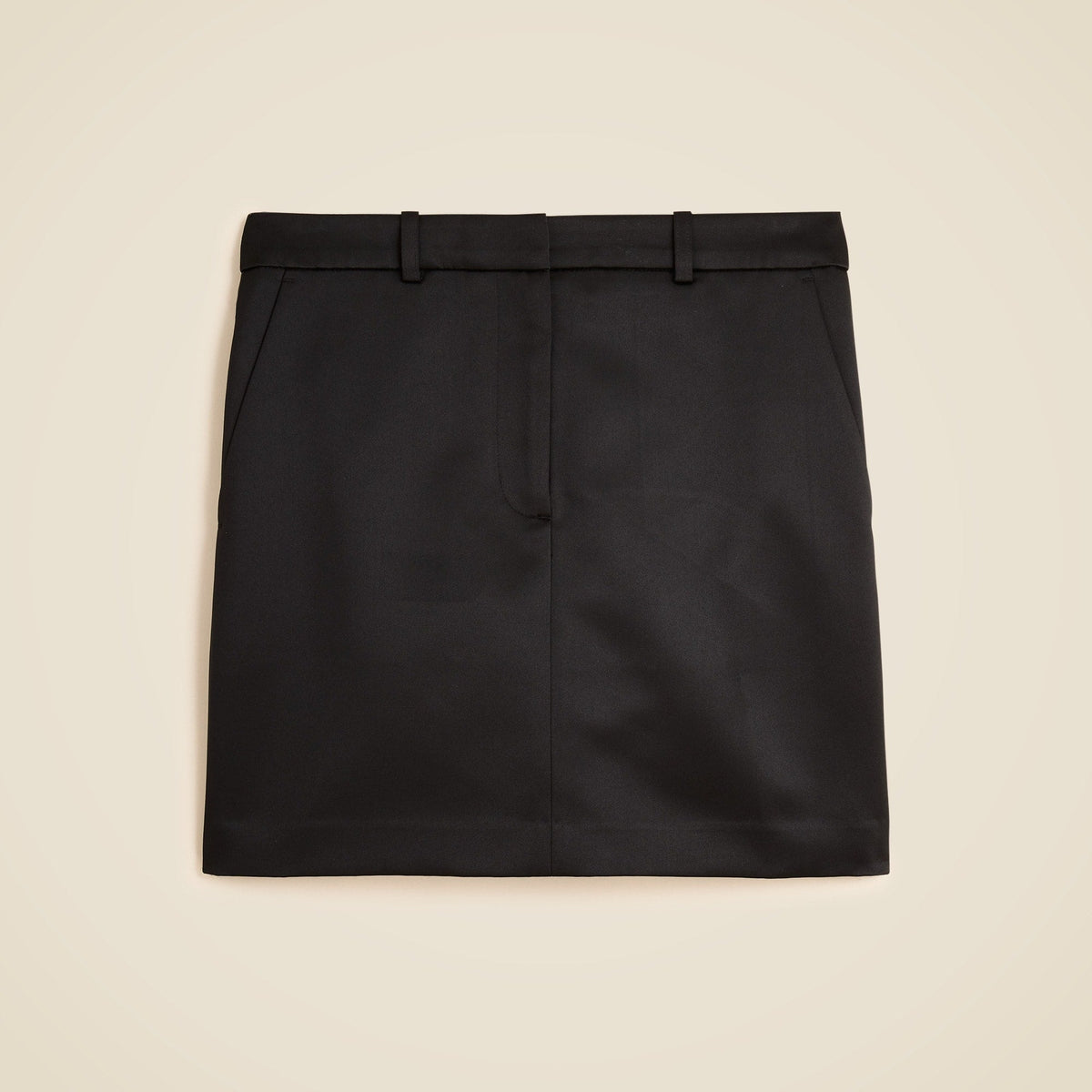 Mini trouser skirt in duchesse satin