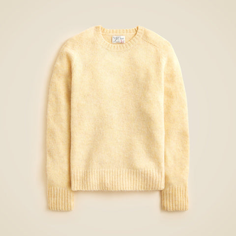 Soft-washed wool saddle-sleeve sweater
