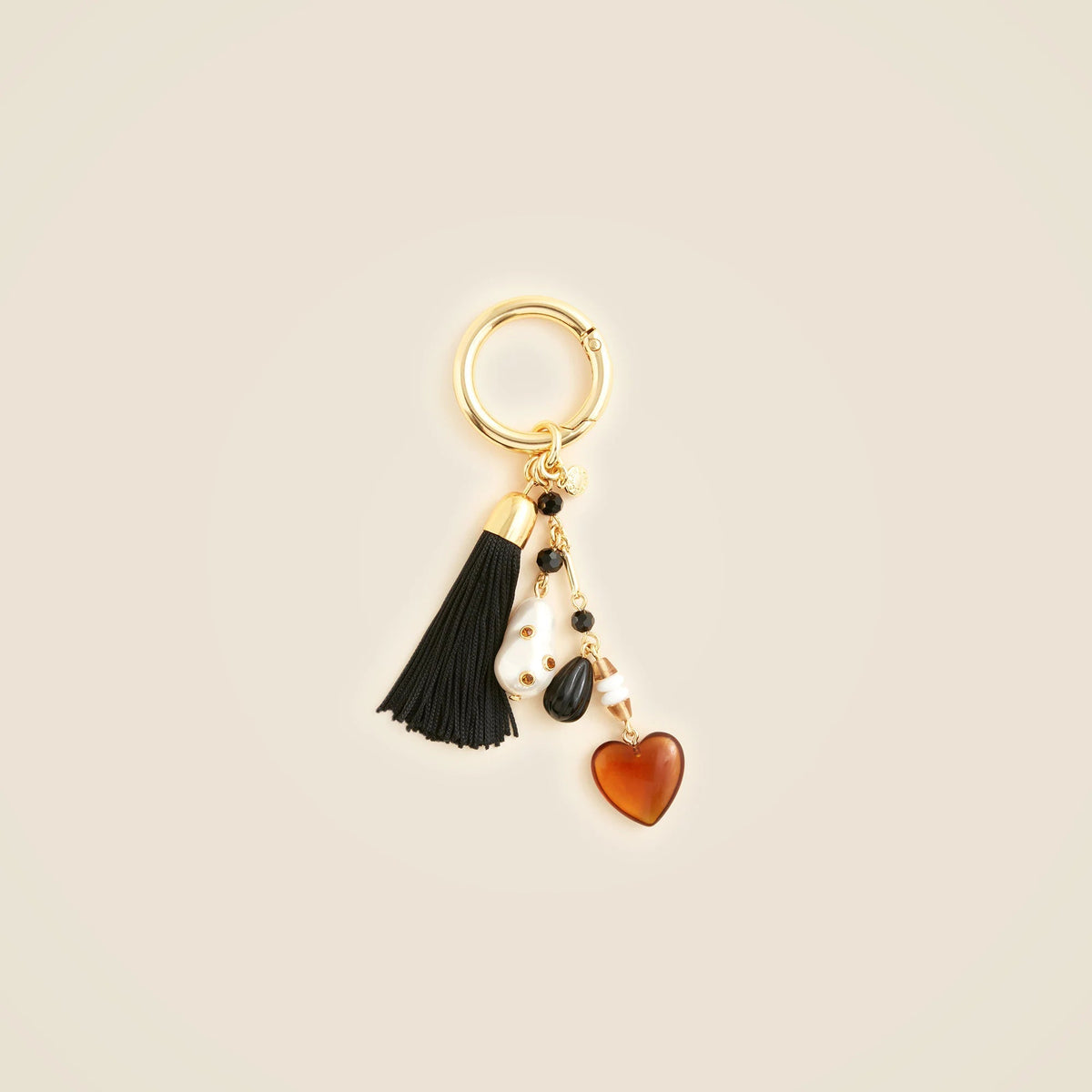 Beaded tassel bag charm