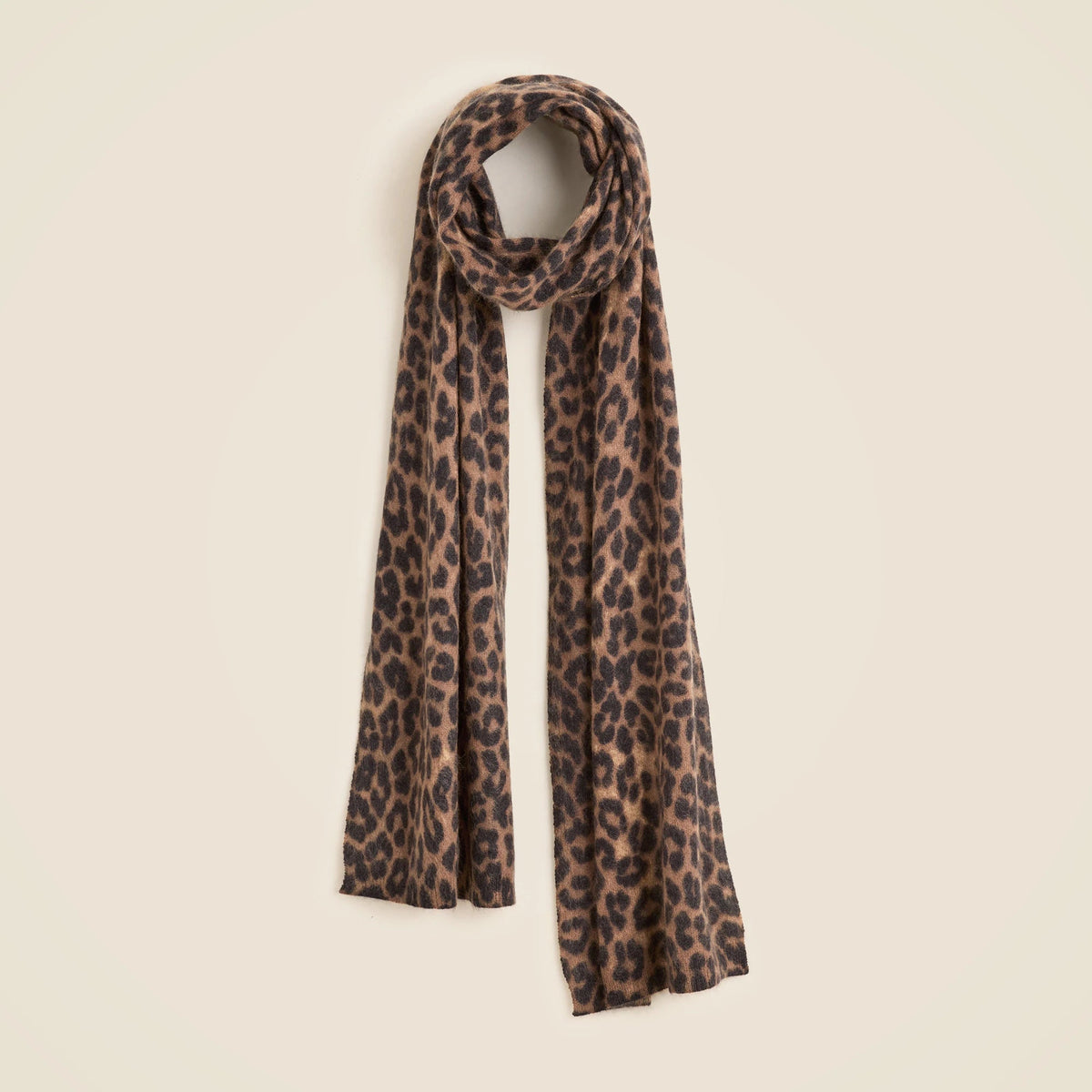 Brushed cashmere scarf in stripe