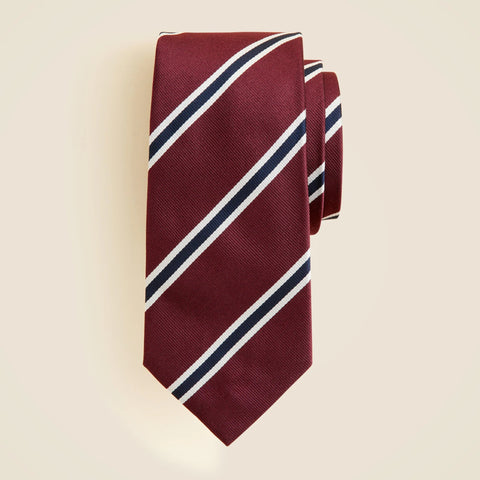 English silk striped tie