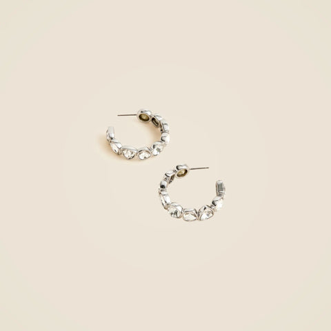 Crystal hoop earrings
