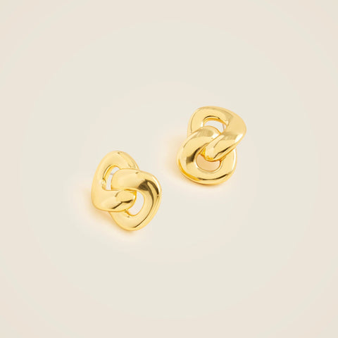 Chainlink stud earrings