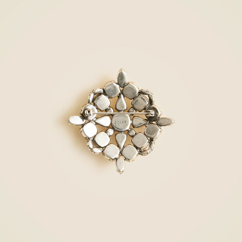 Crystal tudor brooch