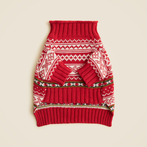 Limited-edition Fair Isle Rollneck™ sweater for dogs