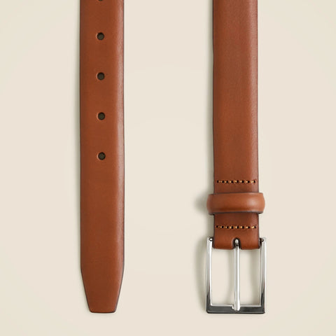 Italian leather dress belt