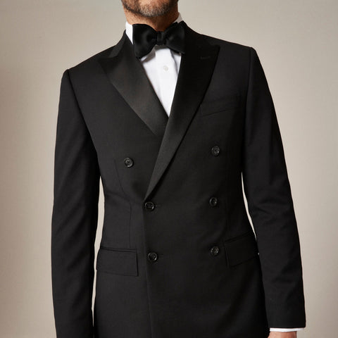 Ludlow Slim-fit double-breasted tuxedo jacket in Italian wool