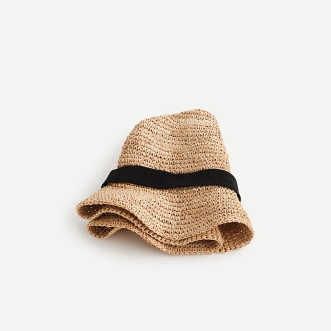 Packable straw hat