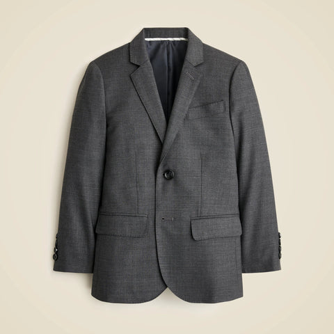 Boys' Ludlow suit jacket in stretch worsted wool blend
