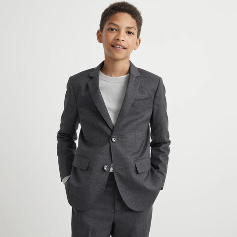 Boys' Ludlow suit jacket in stretch worsted wool blend
