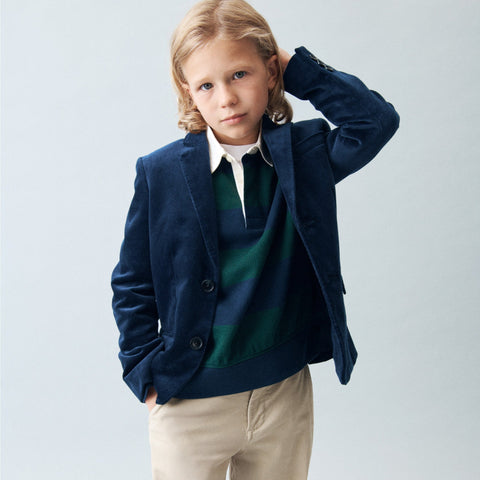 Boys' Ludlow party blazer in velvet