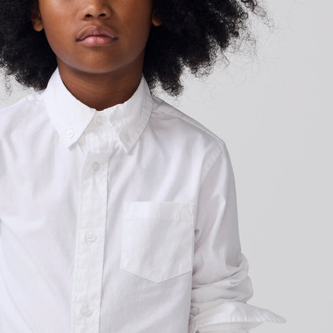 Kids' Secret Wash shirt in poplin