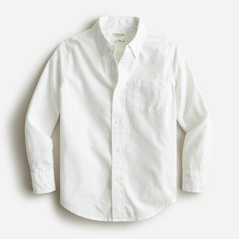 Kids' Secret Wash shirt in poplin