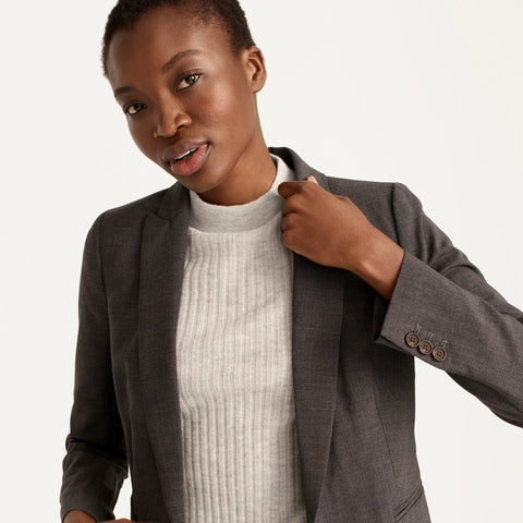 Petite Parke blazer in Italian stretch wool