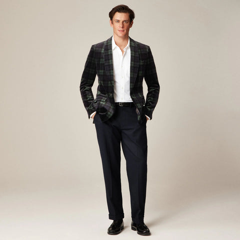 Shawl-collar dinner jacket in velvet