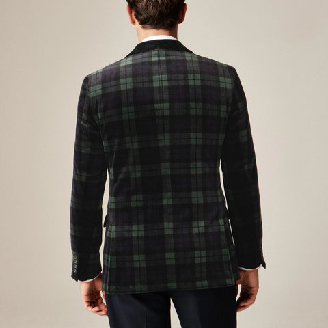 Shawl-collar dinner jacket in velvet