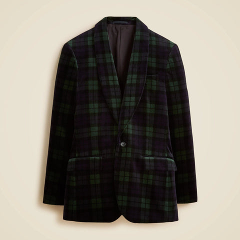 Shawl-collar dinner jacket in velvet