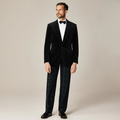 Shawl-collar dinner jacket in velvet
