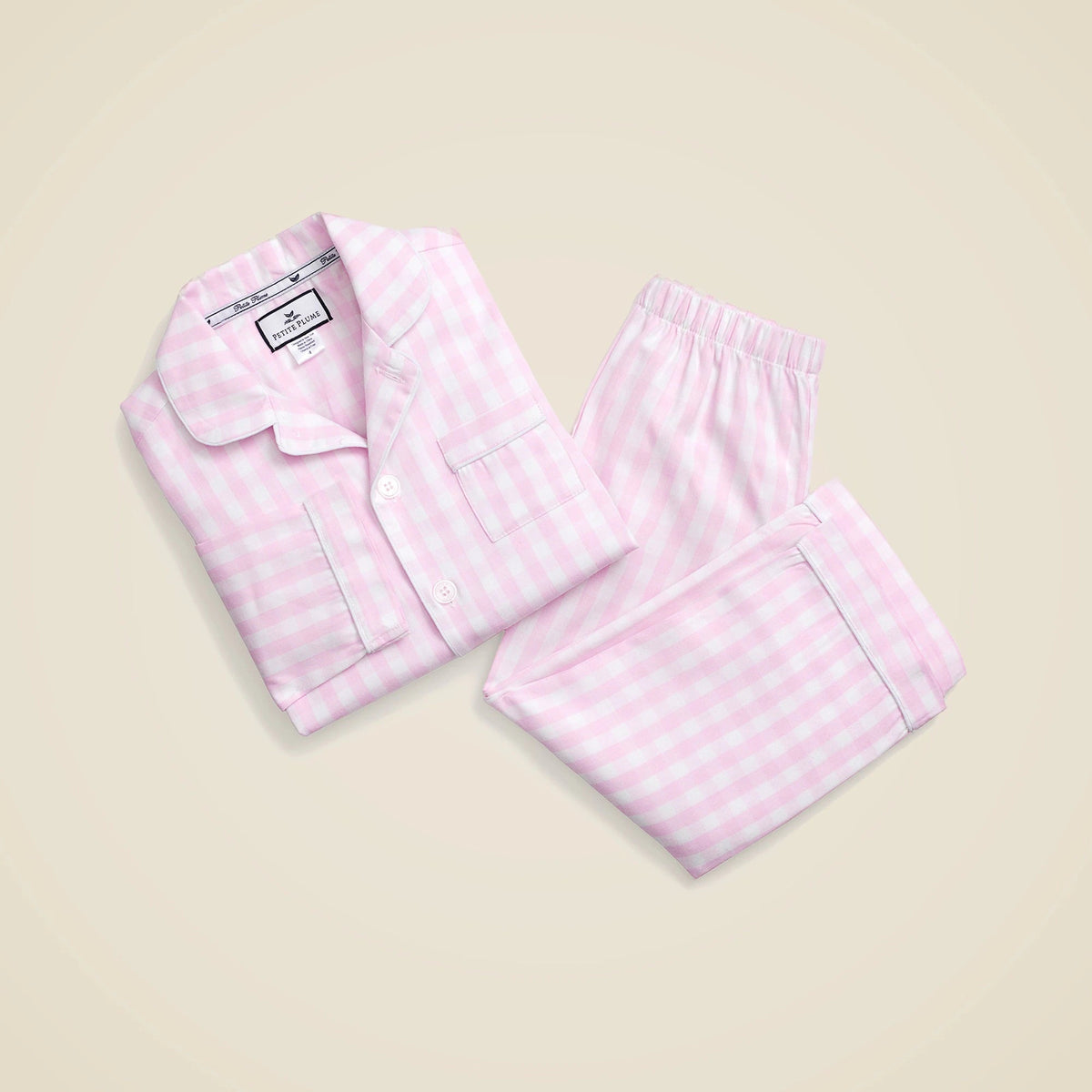 Petite Plume™ pajama set in gingham
