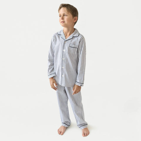 Petite Plume™ kids' pajama set in french ticking