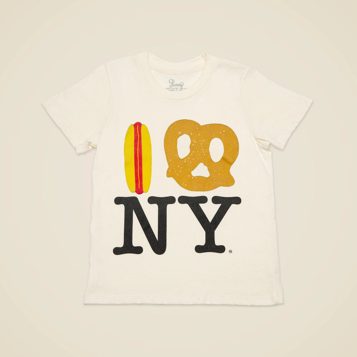 PiccoliNY hot-dog pretzel NY T-shirt