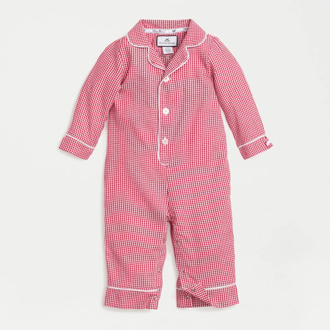 Petite Plume™ infants' romper in gingham
