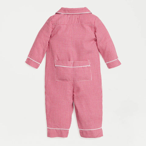 Petite Plume™ infants' romper in gingham