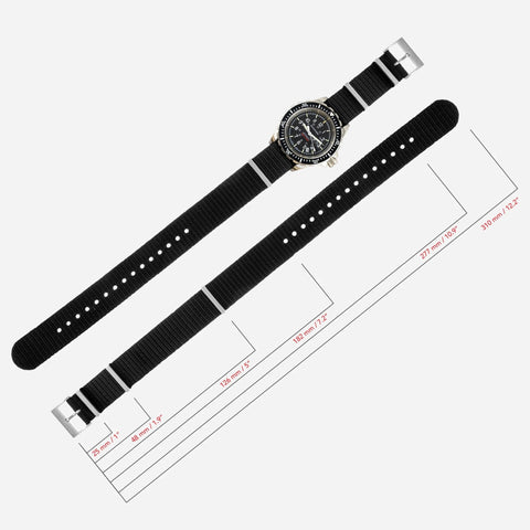 Marathon Watch Company™ 20mm Nylon Defense Standard Watch Strap