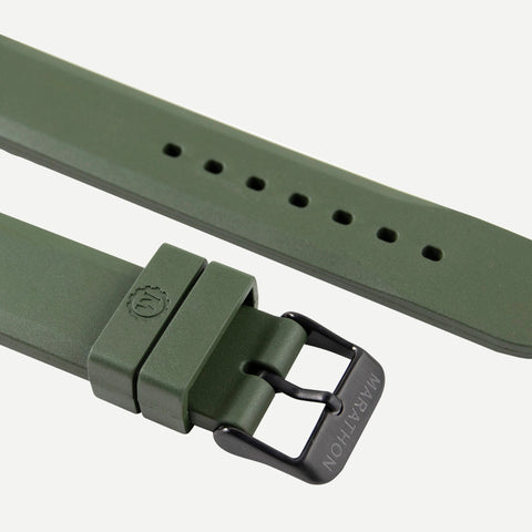 Marathon Watch Company™ 20mm Two-piece Rubber Dive Watch Strap