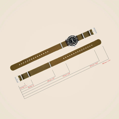 Marathon Watch Company™ 18mm Nylon Defense Standard Watch Strap