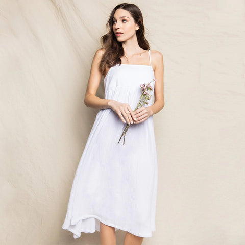 Petite Plume™ women's gauze serene nightdress in white