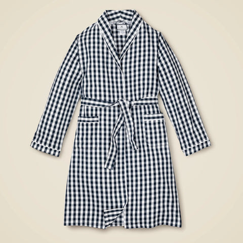 Petite Plume™ men's robe in gingham