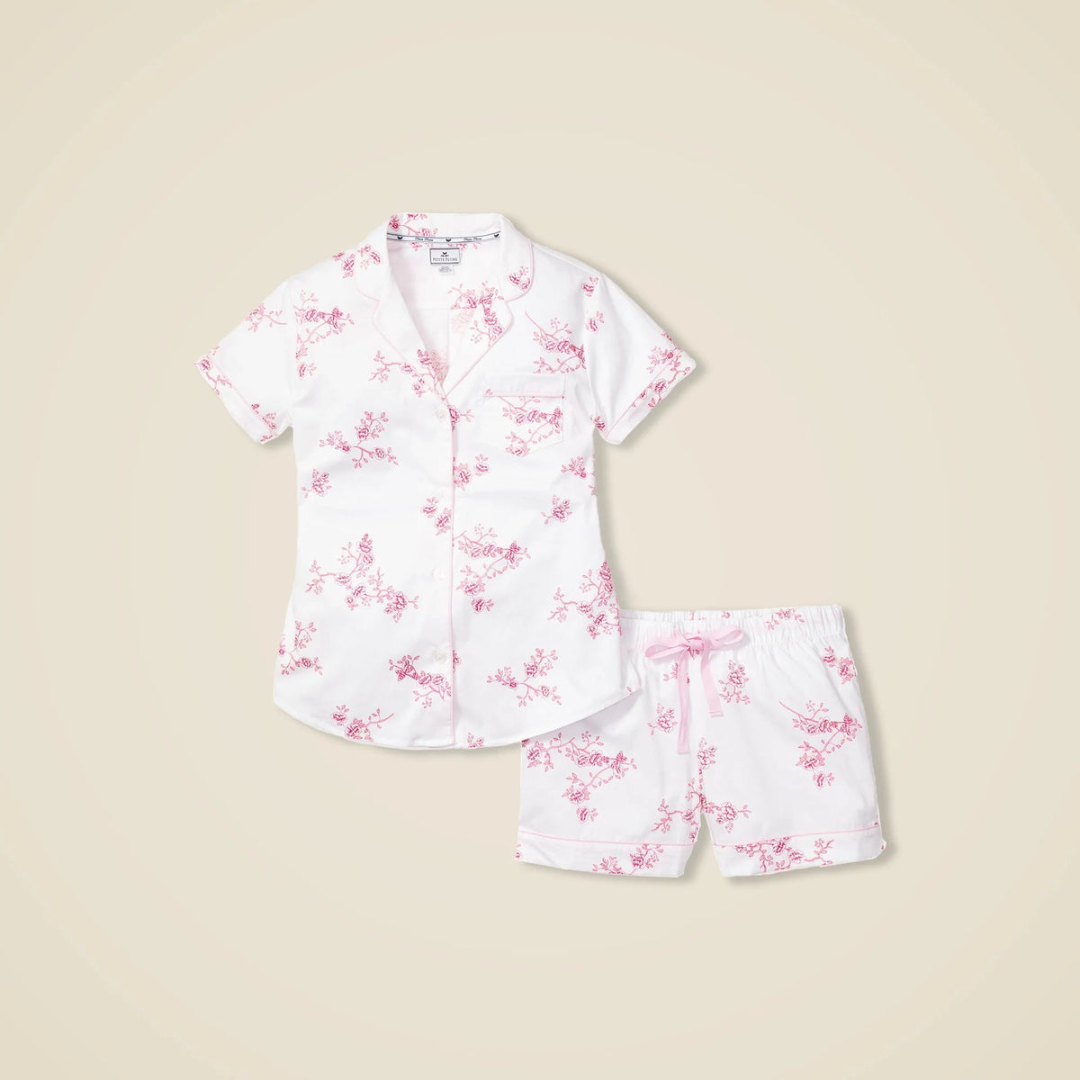 Petite Plume™ women's short-sleeve short set