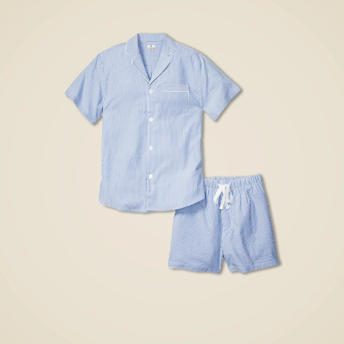 Petite Plume™ men's seersucker short set