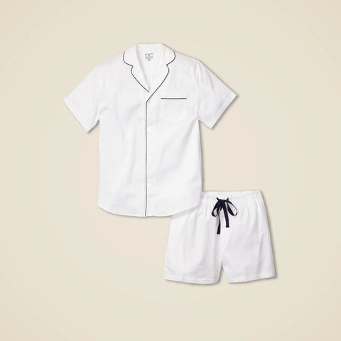 Petite Plume™ men's short set with piping