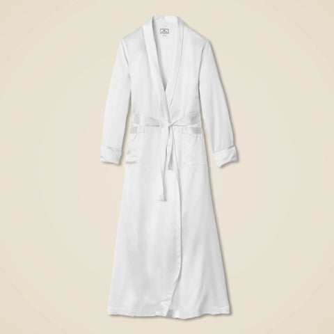 Petite Plume™ women's silk long robe